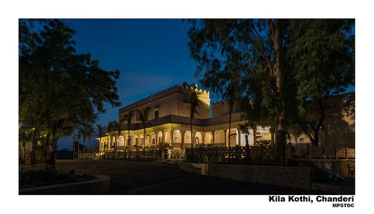 Chanderi Kila Kothi, ideal for travel blogs or social media:
