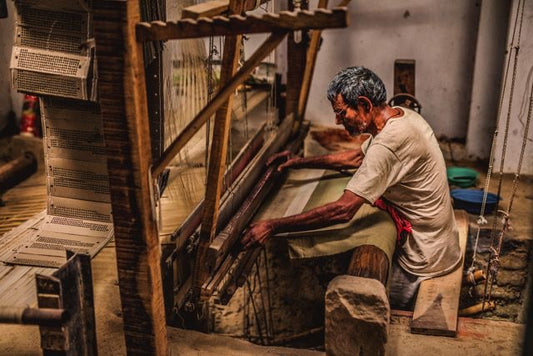 Chanderi saree making