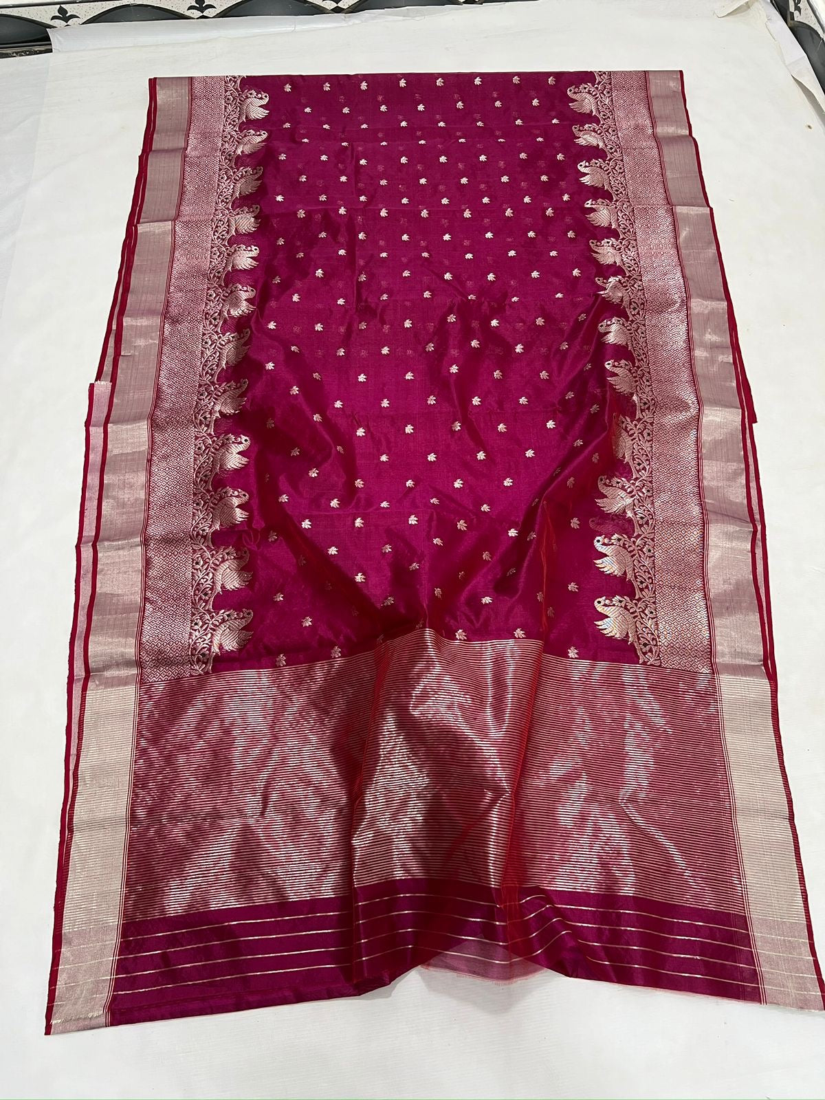 Chanderi pure silk saree