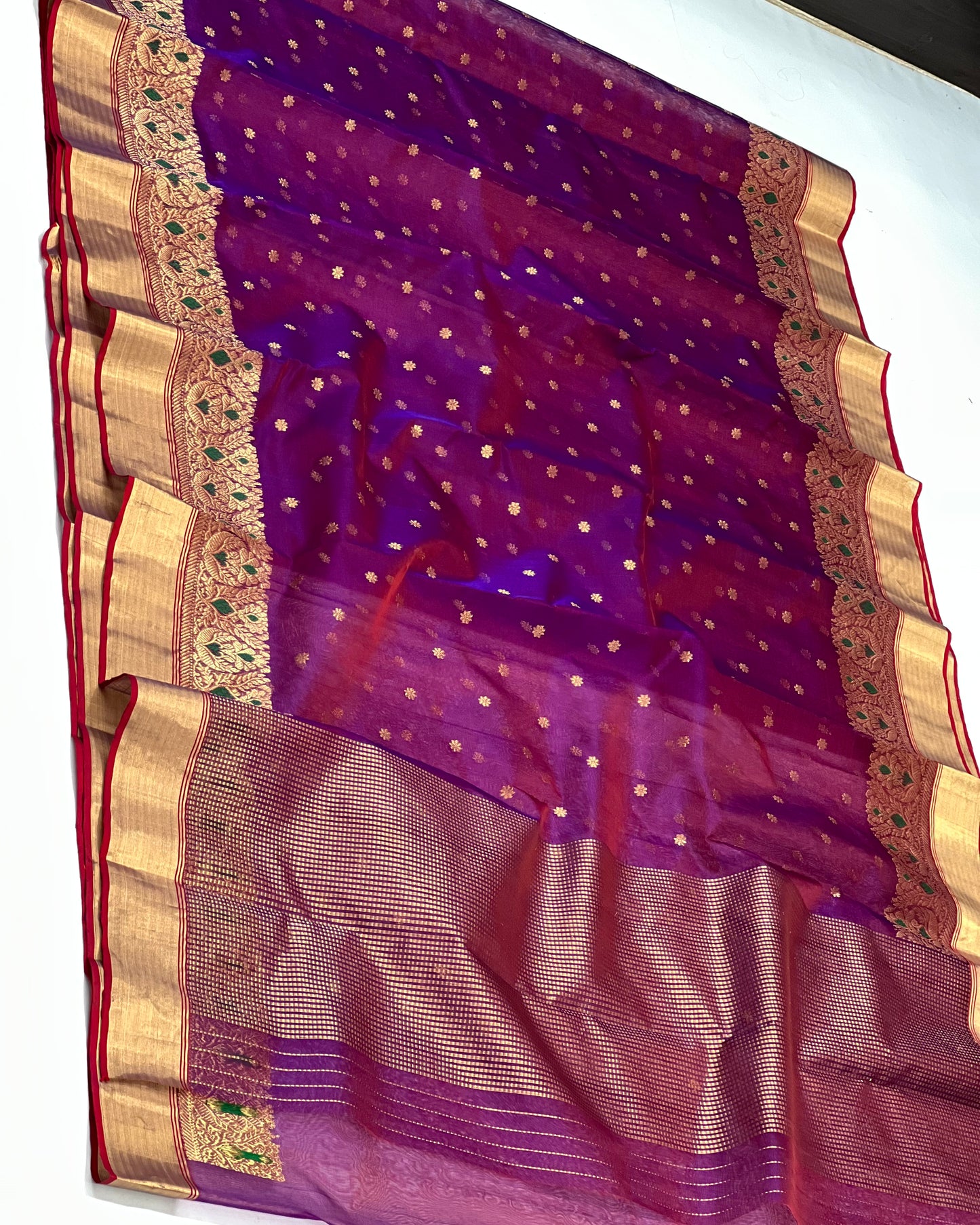 Traditional chanderi silk saree