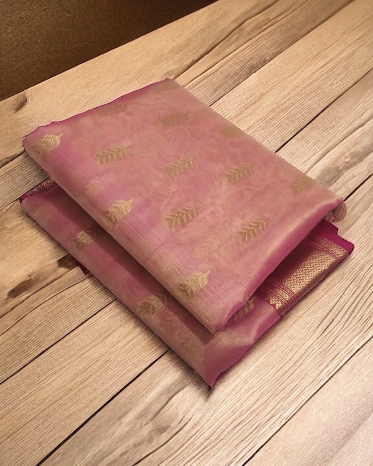 Tissue silk nakshi border silk saree