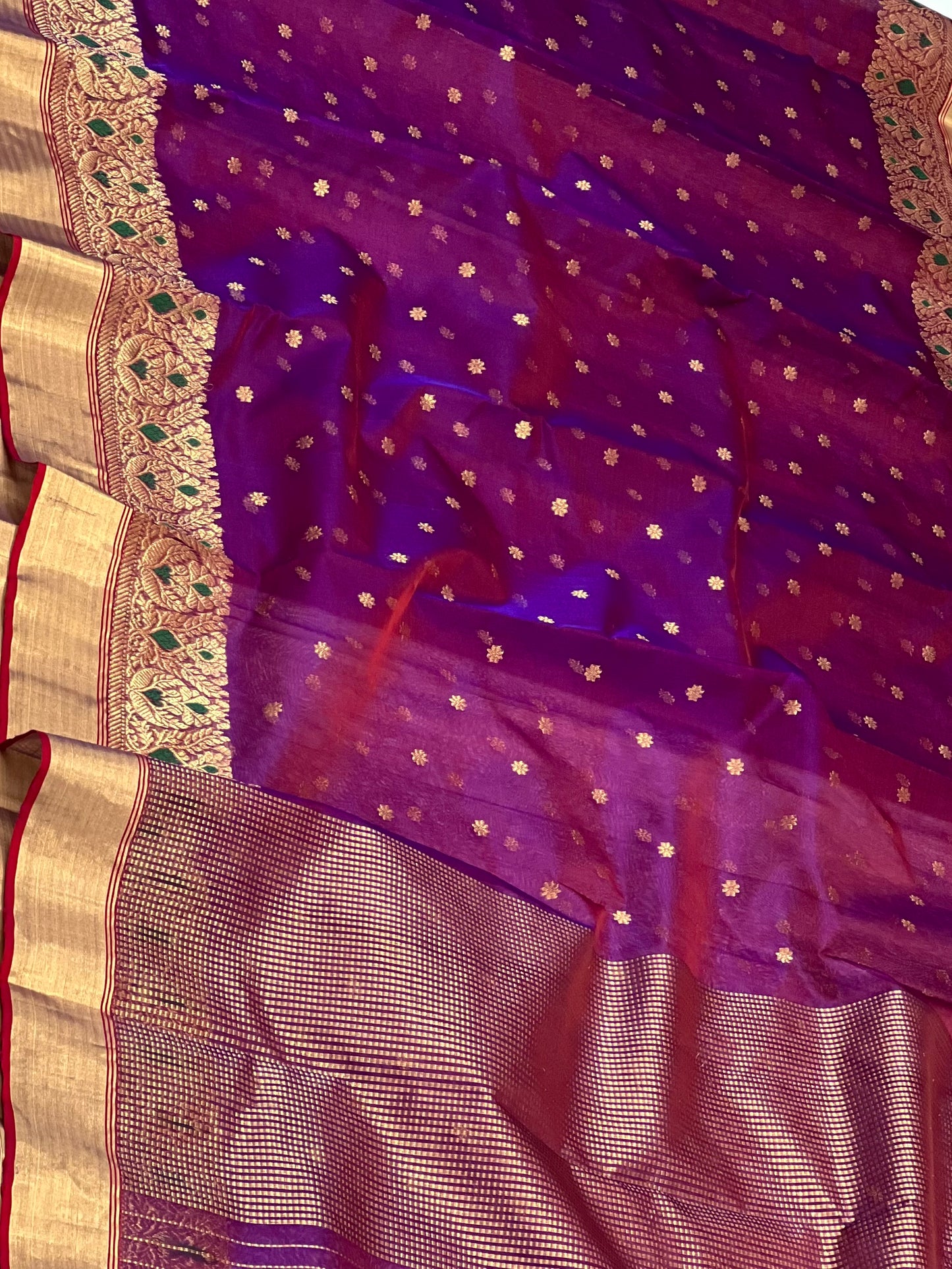 Traditional chanderi silk saree