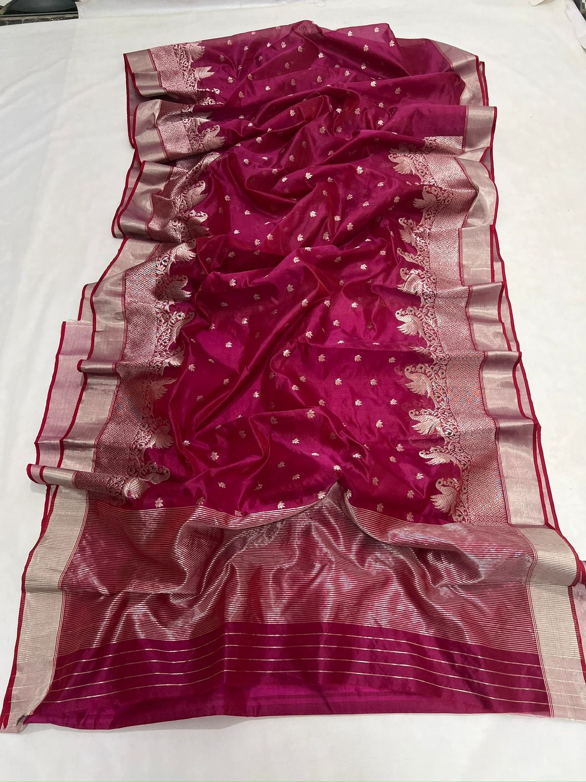 Chanderi pure silk saree