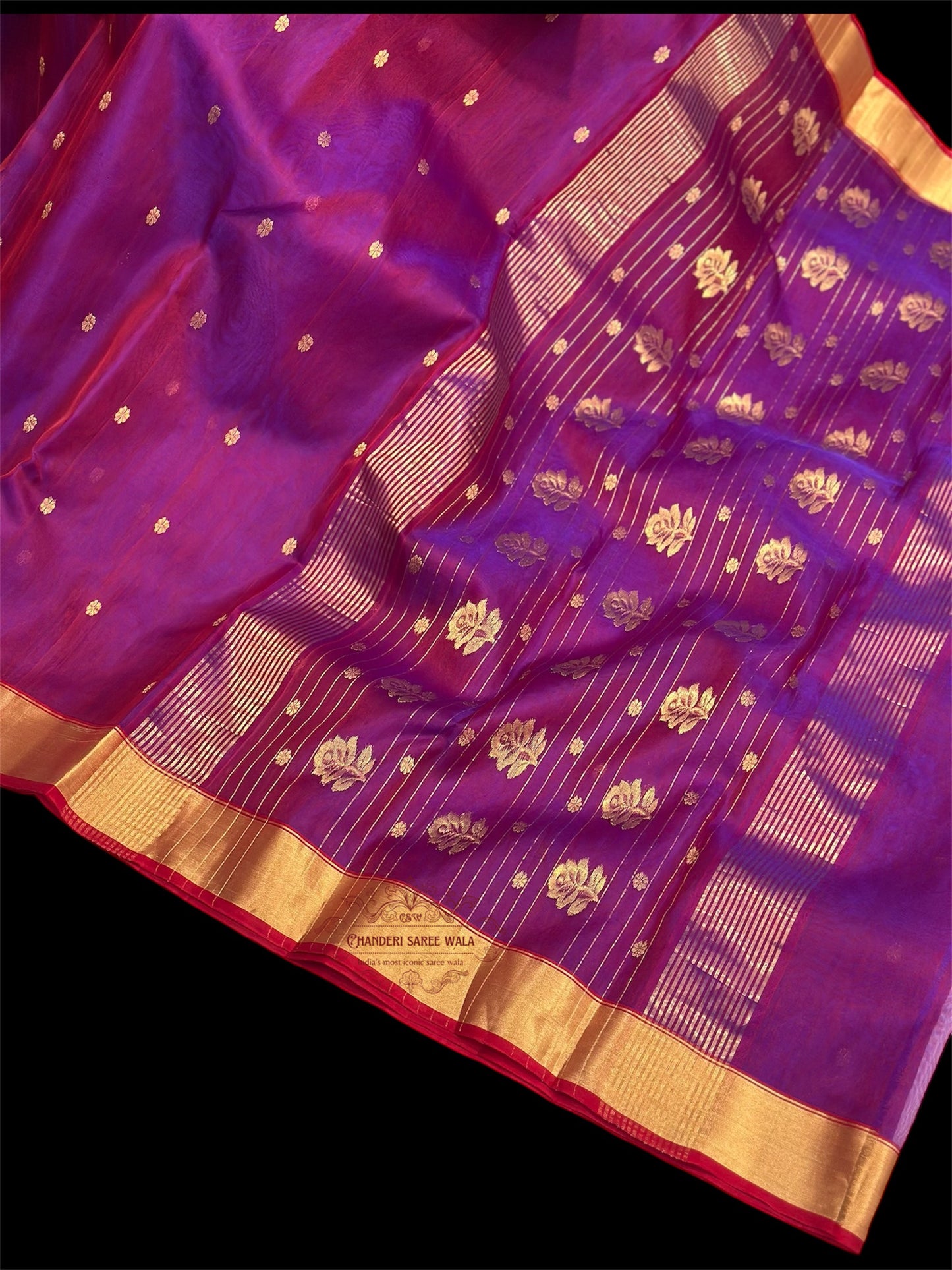 Chanderi silk saree|Saded color saree|Pure silk saree Chanderi saree wala