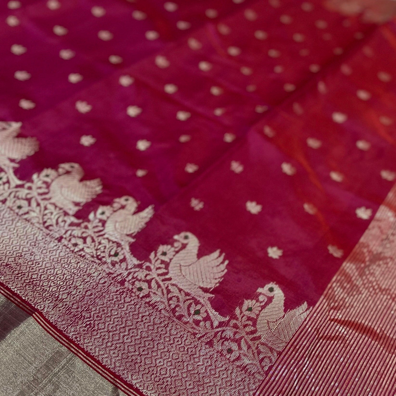 Chanderi pure silk saree Chanderi saree wala