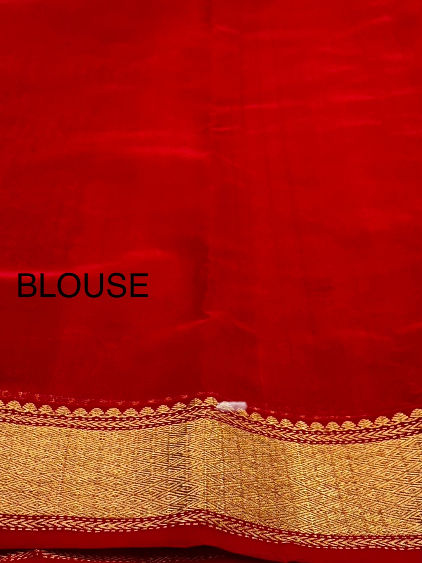 Shri Devi chanderi red saree|handwoven pure silk saree|golden zare border Chanderi saree wala