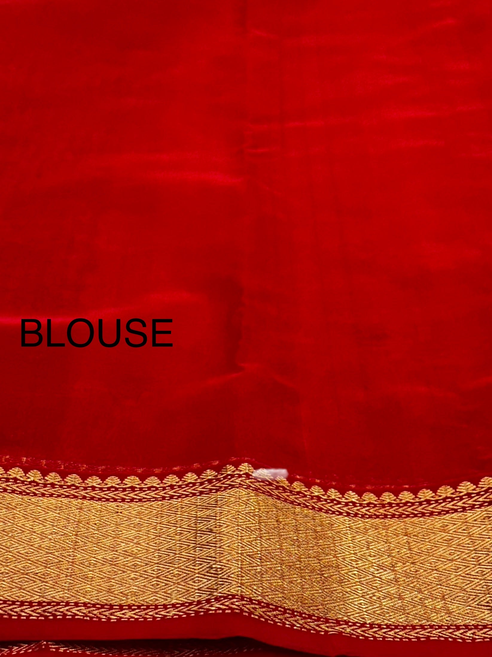 Shri Devi chanderi red saree|handwoven pure silk saree|golden zare border Chanderi saree wala