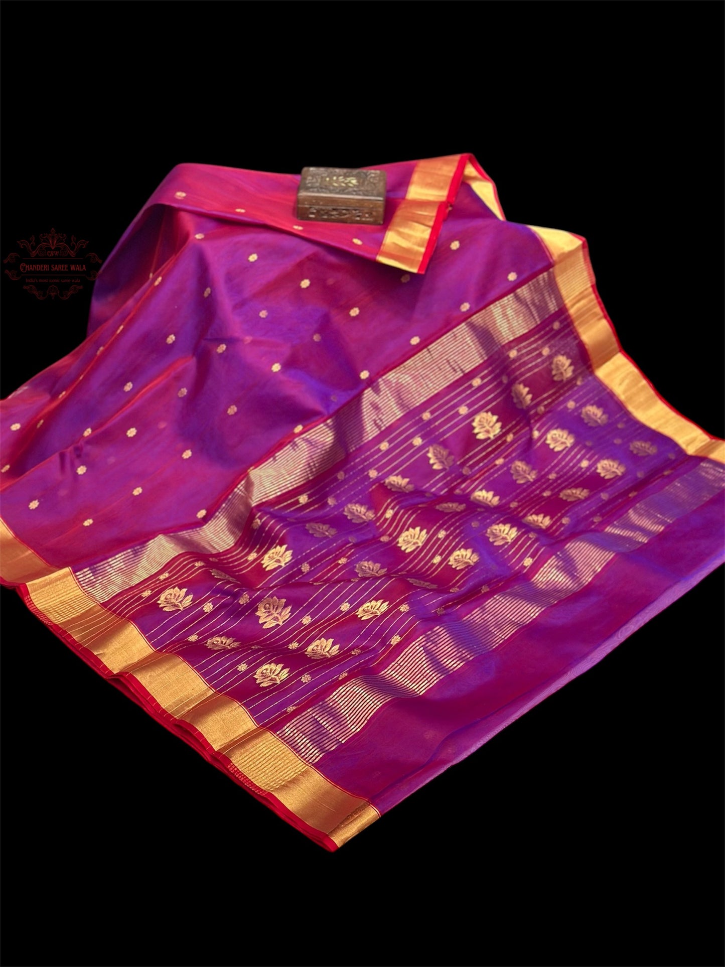 Chanderi silk saree|Saded color saree|Pure silk saree Chanderi saree wala