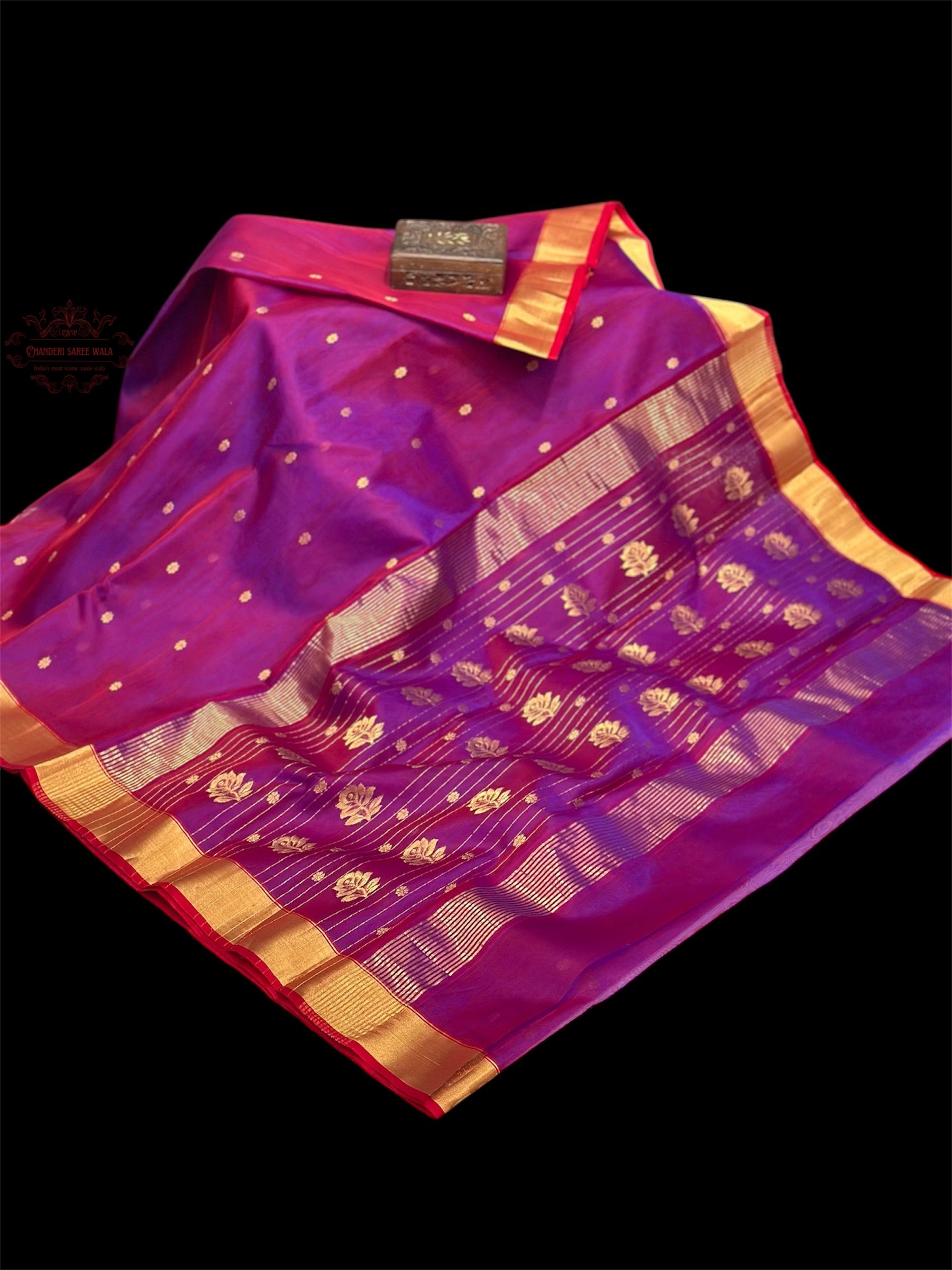 Chanderi silk saree|Saded color saree|Pure silk saree Chanderi saree wala