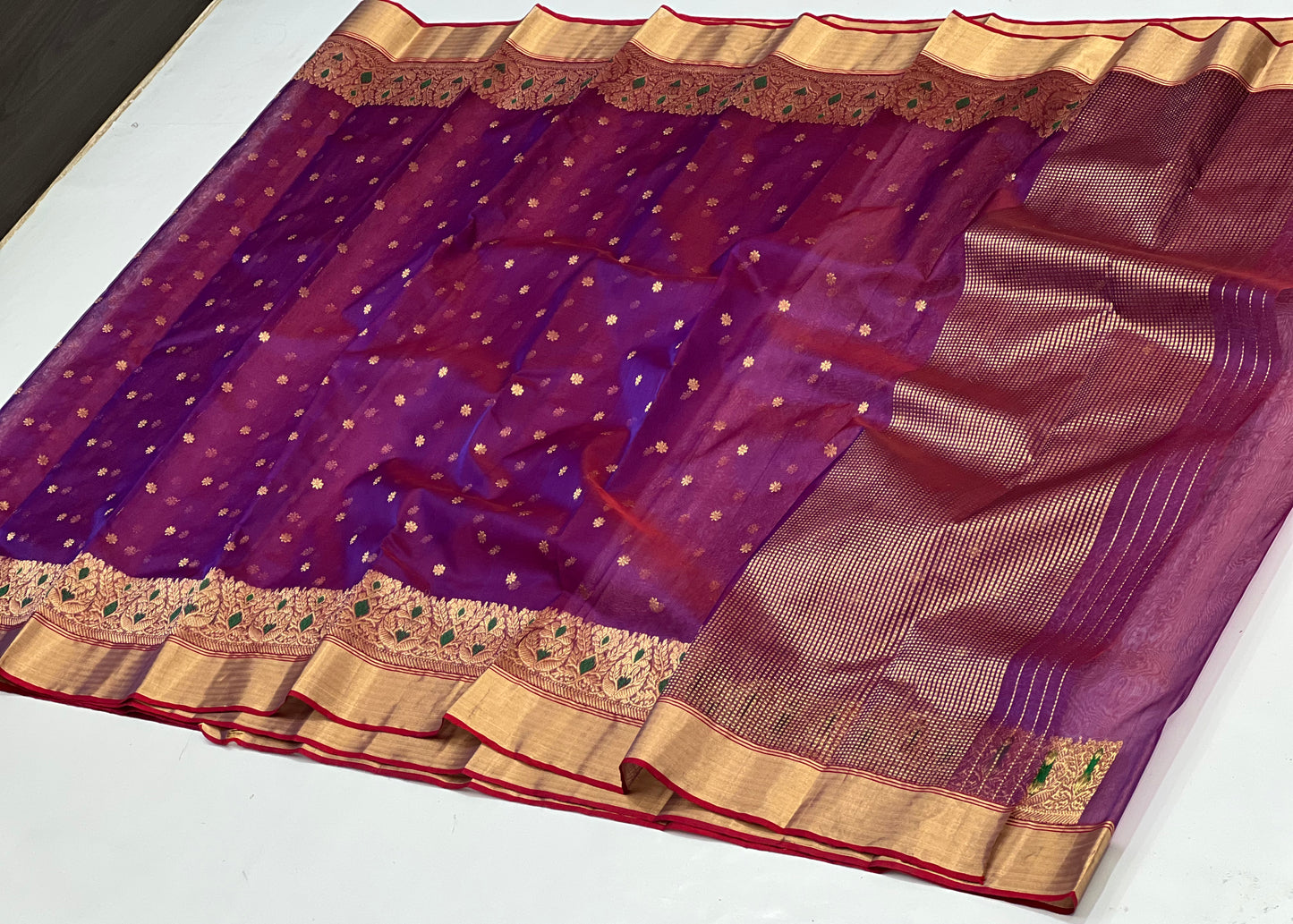 Traditional chanderi silk saree