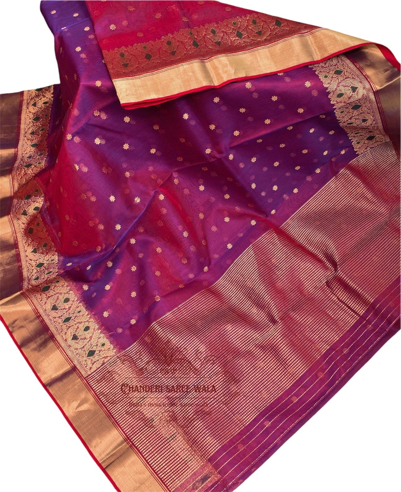 Traditional chanderi silk saree|Pure silk saree|Organza silk saree Chanderi saree wala