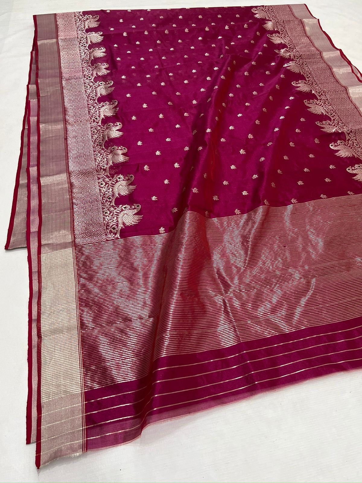 Chanderi pure silk saree