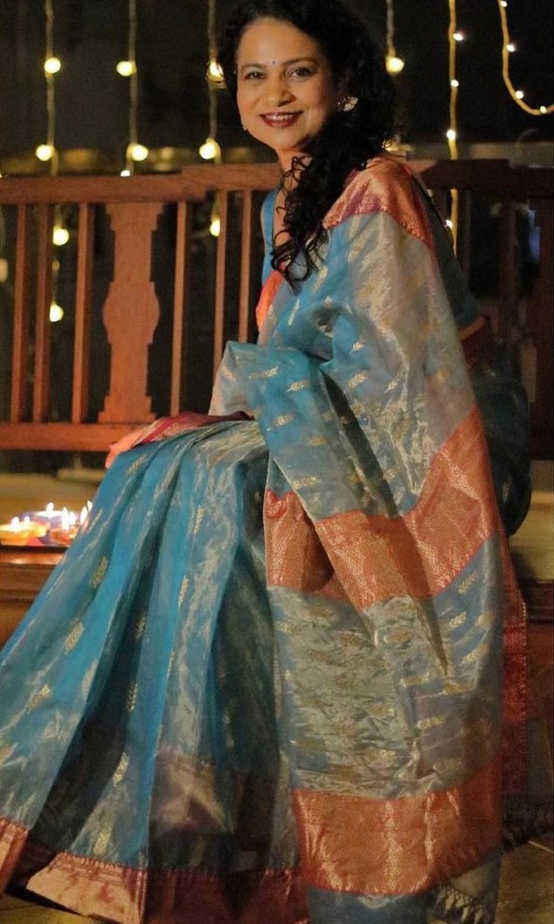 Tissue silk chanderi saree