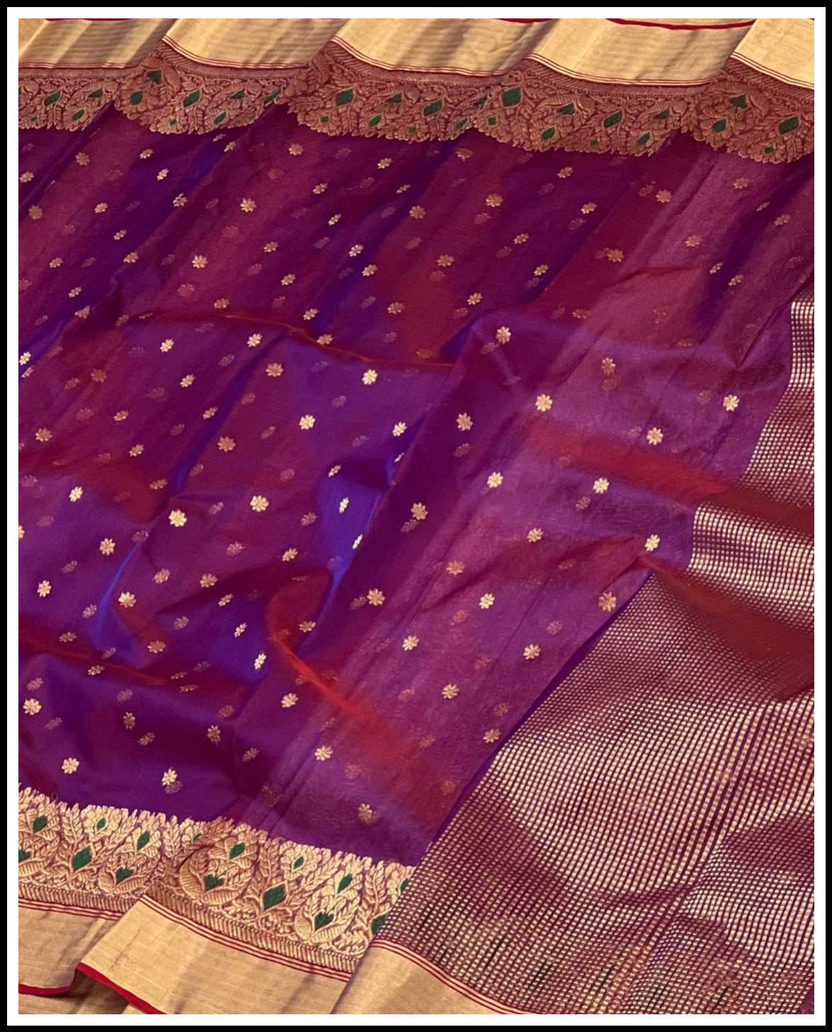 Traditional chanderi silk saree