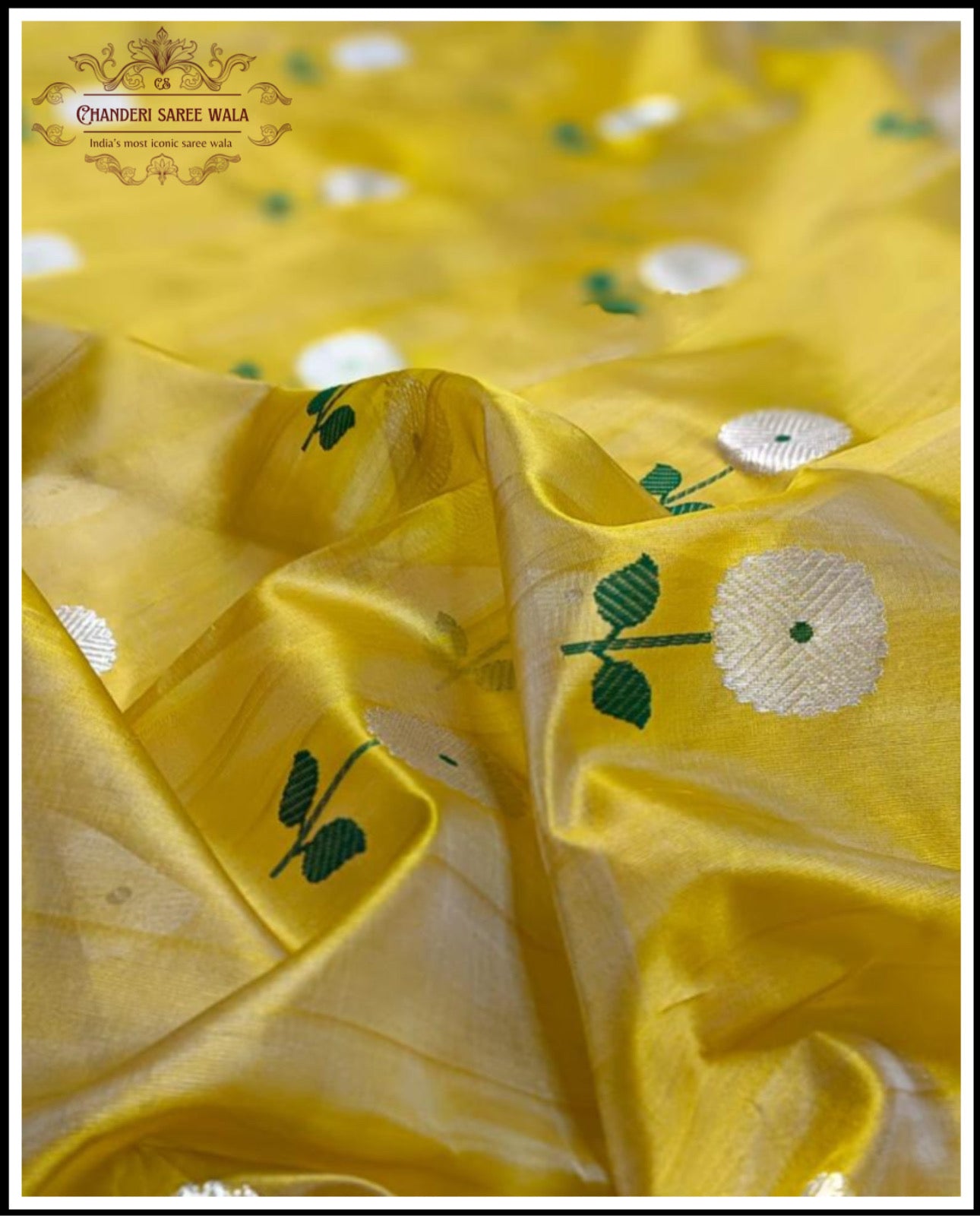 Chanderi mena motif silk sarees