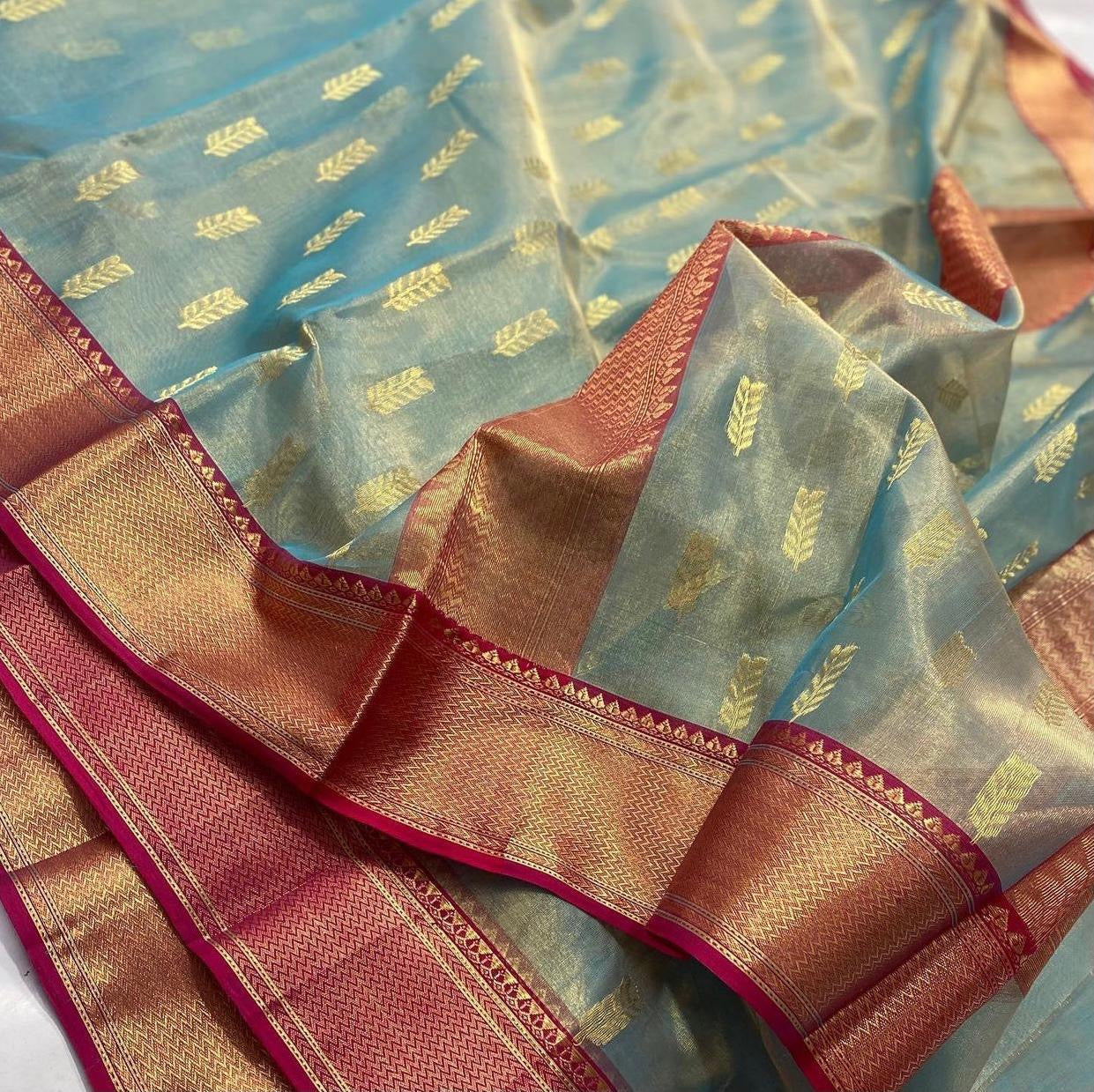 Tissue silk chanderi saree